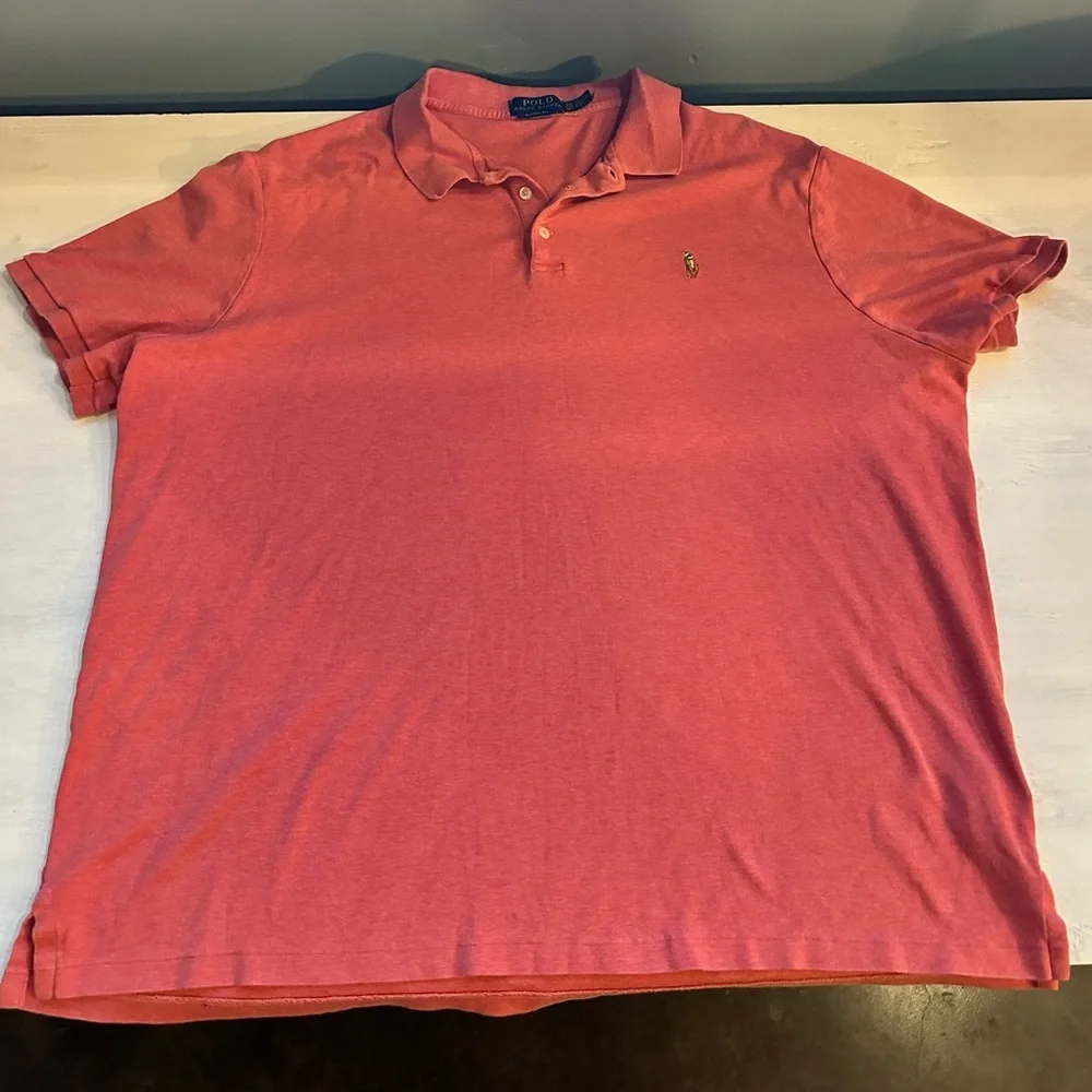 Ralph Lauren Men's Soft Touch Polo Shirt in Coral